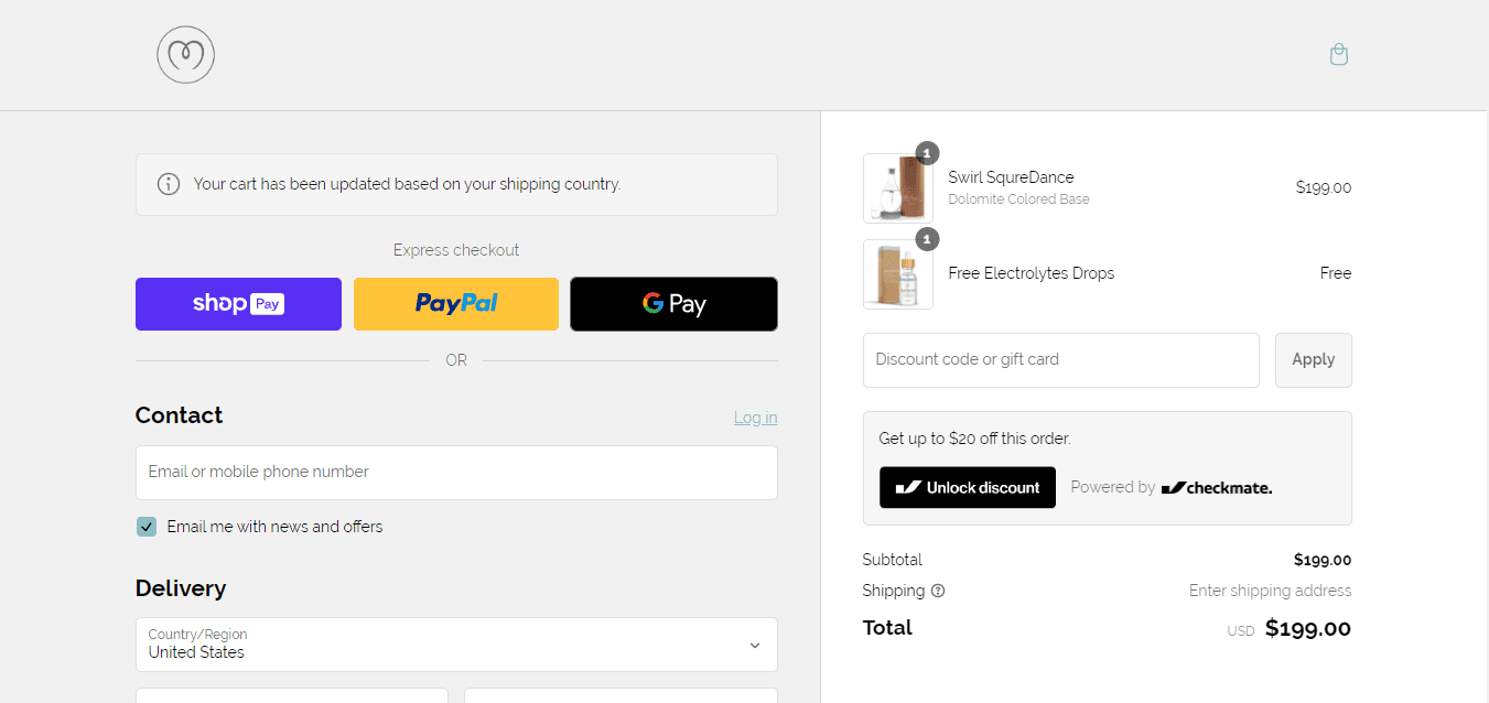 How to apply Mayu Water coupon code